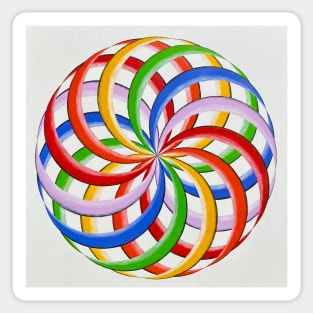 RAINBOW TORUS YANTRA Sticker